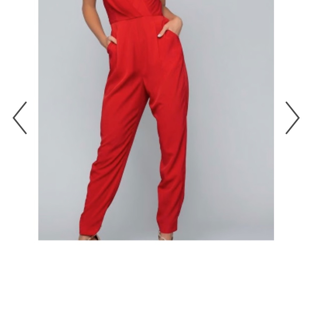 Elegant Red Jumpsuit